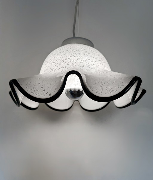 Murano glass flower pendant light, 1970s