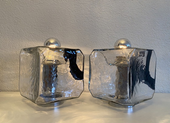 Image 1 of Lampes de table vintage Murano Fratelli Toso, Vistosi années 70