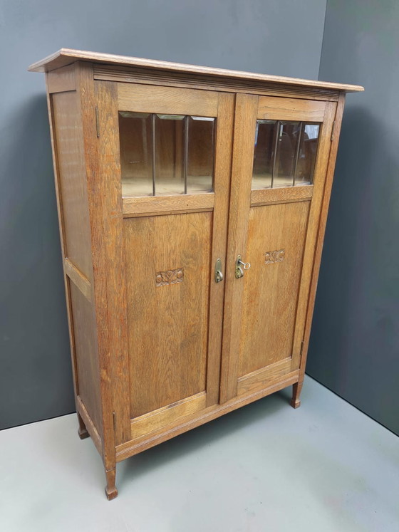 Image 1 of Antiker Art-Deco-Schrank mit Bücherregal