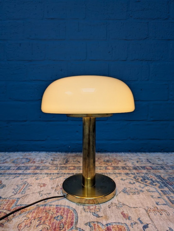 Image 1 of Vintage Glazen Tafellamp, Abo Randers, Deens Design