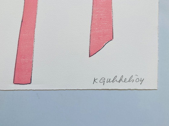 Image 1 of Klaas Gubbels - Pink Chairs - 2004 - Woodprint