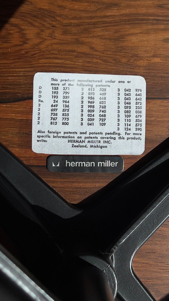 Herman Miller Eames Lounge Chair & Ottoman anni '60 – Poltrone, Pelle, Velluto (photo 10 of 13)