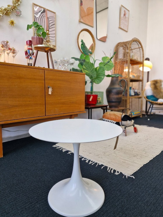 Image 1 of Vintage Tulip side table round space age 70s