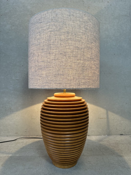 Vintage XL table lamp - wood