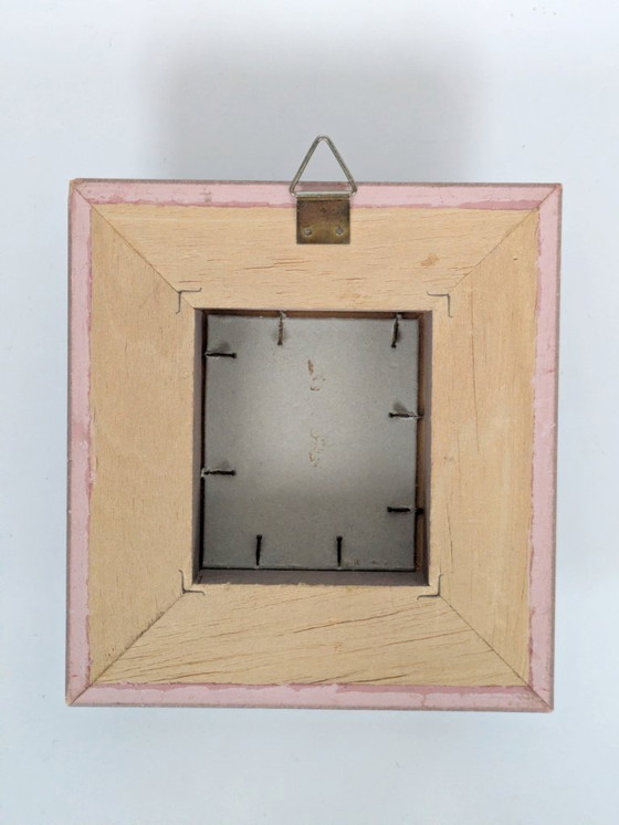 Image 1 of Vintage Still Life Oil Painting, Pottery Jar and Fruit, Florentine Frame