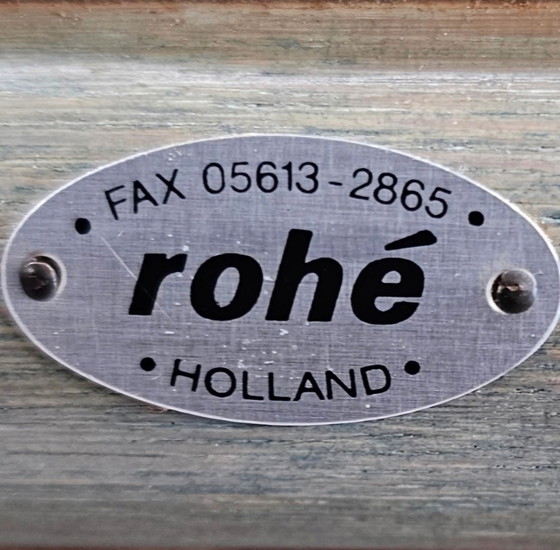 Rohé Noordwolde Esszimmergarnitur / Tisch / 4 x passende Stühle / 1980er Jahre / sehr guter Zustand / (photo 12 of 13)