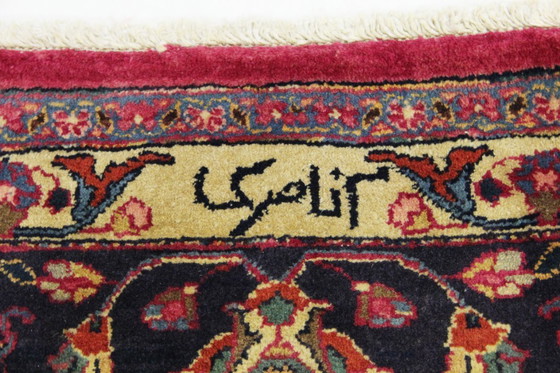 Image 1 of Original Perserteppich Keschan,Kashan Rot 331 x 286 cm Top Zustand Klassik Alt