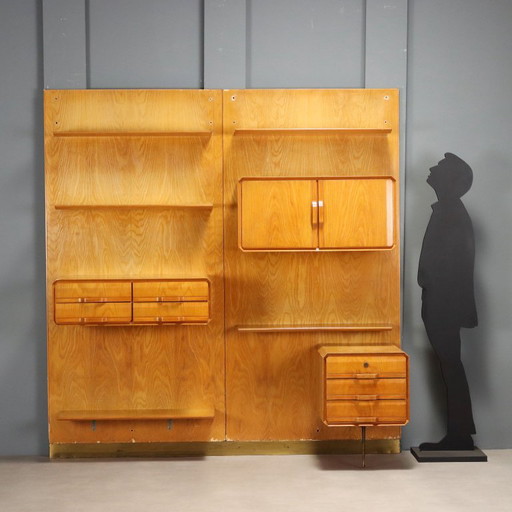 Esdoornhouten wandboekenkast uit de jaren 60 – boekenkasten, Wood (photo 2 of 16)