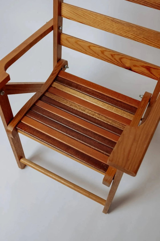 Chaise pliante vintage en teck pour enfants – Chaises pliantes (photo 4 of 8)