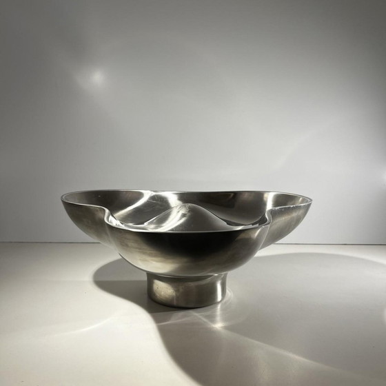 Tripartite Dish in Stainless Steel by Karim Rashid for Georg Jensen, Denmark, 1970s – Crockery, Metal, Design (photo 7 of 13)