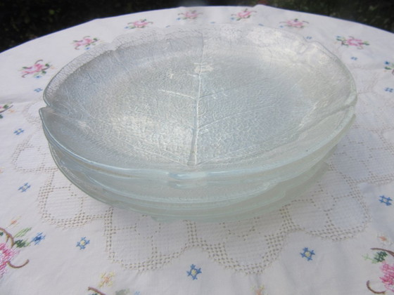 Arcoroc Aspen Leaves Bicchieri 6 Piatti Diam. 20 Cm Vintage MCM – Stoviglie, Glass (photo 6 of 6)