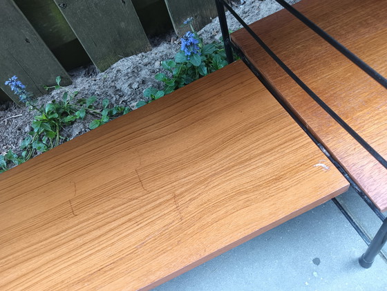 Image 1 of Mensola da parete modulare WHB, divisibile anche separatamente, impiallacciatura in teak