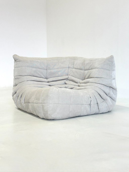 Wit taupe Ligne Roset Togo hoekelement 1-zit