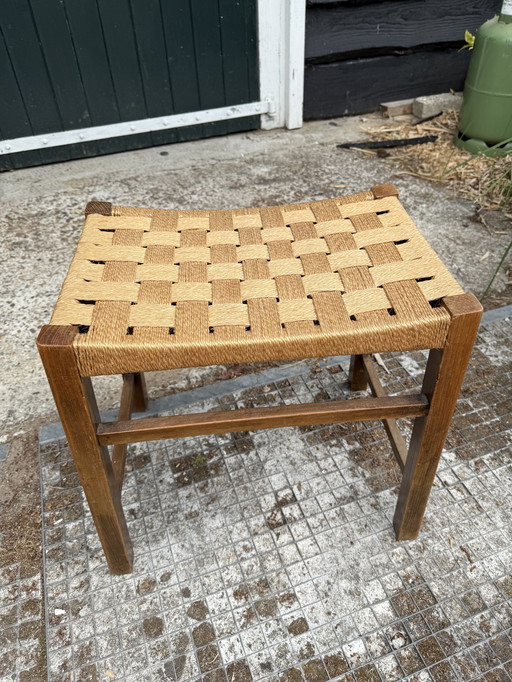 Danish design vintage papercord stool