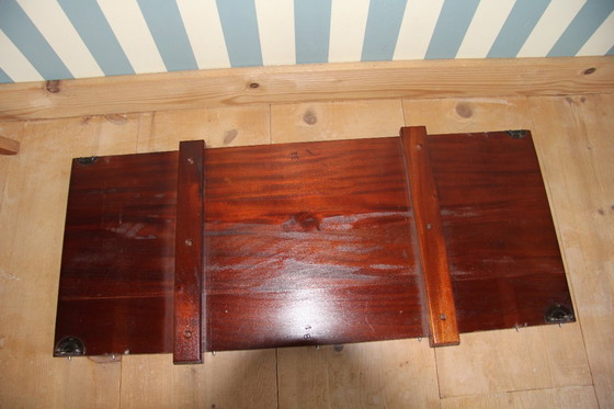 Image 1 of Victorian mahogany folding dining table by Eichholtz