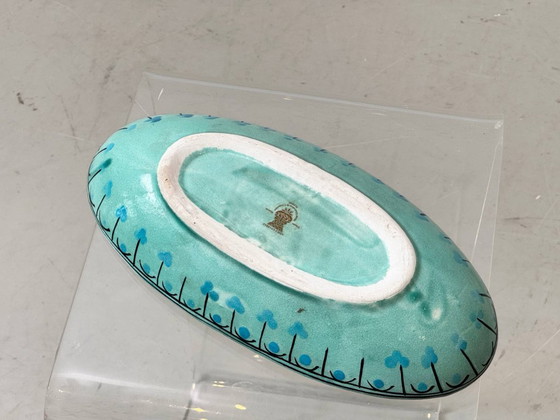 Image 1 of Hand-painted ceramic bowl by Azouz Kharraz, 1980s