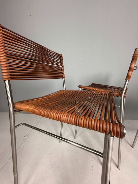 Image 1 of Tito Agnoli – Ensemble de trois tabourets de bar « Miss B », Italie, 1997