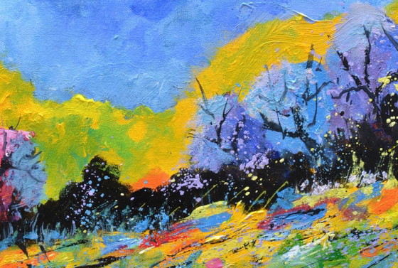 Kleurrijk landschap – Schilderijen & Tekeningen, Canvas (photo 3 of 5)