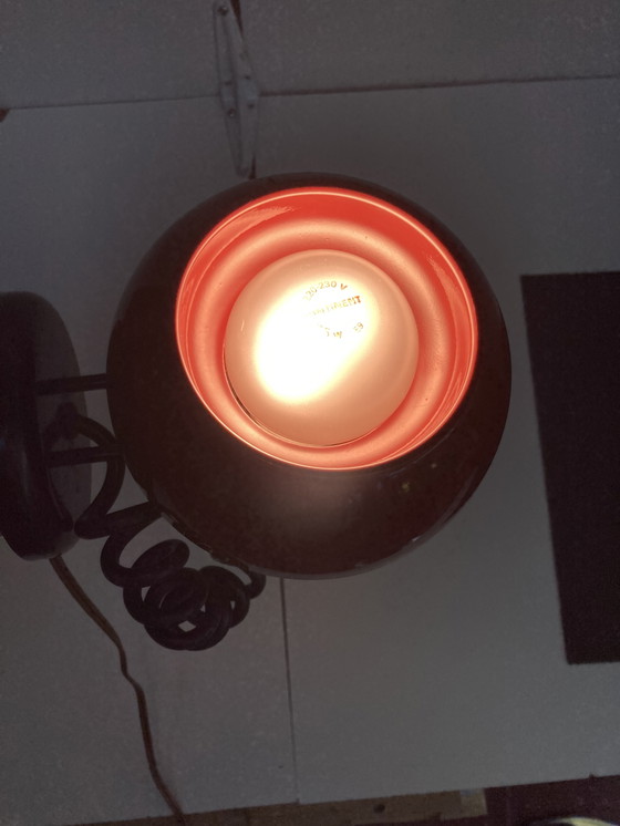 Image 1 of Lámpara de pared EYEBALL en metal de los años 70