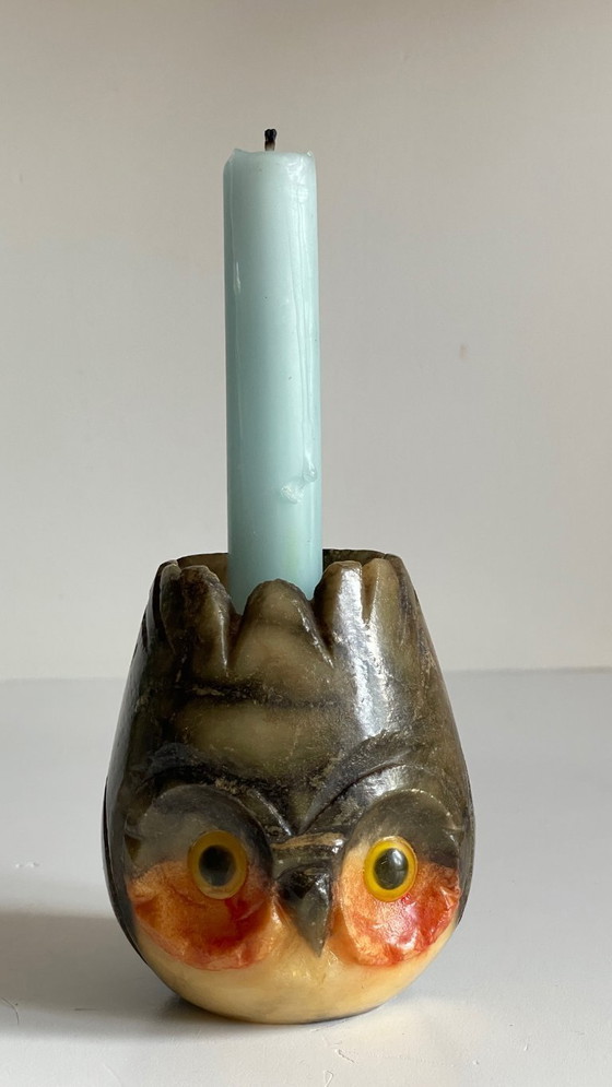 Image 1 of Bougeoir Pierre d'Albâtre Italy Vintage