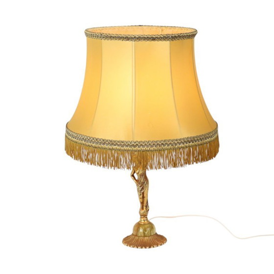 Image 1 of Lámpara de mesa Figura femenina Latón Ónix Mármol