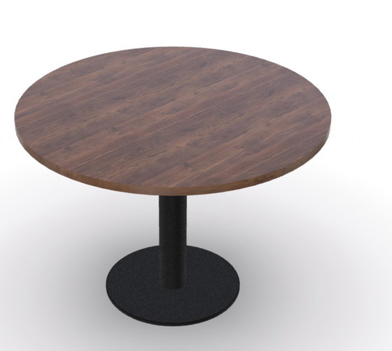 Table Du Sud Round Dining Table 150 Ø - Walnut Wood – Metal (photo 5 of 5)