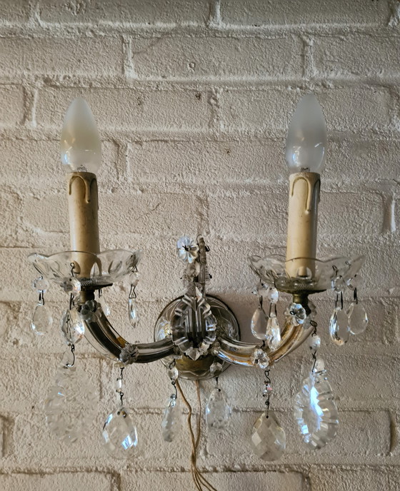 Image 1 of Lampada da parete in cristallo