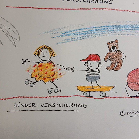 Image 1 of Schlote, Wilhelm - Assicurazioni - Disegno originale - firmato UNIKAT