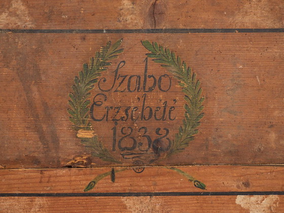 Antike Truhe im Volkskunststil (Jahr 1838) #46 – Aufbewahrungsschrank (photo 21 of 39)