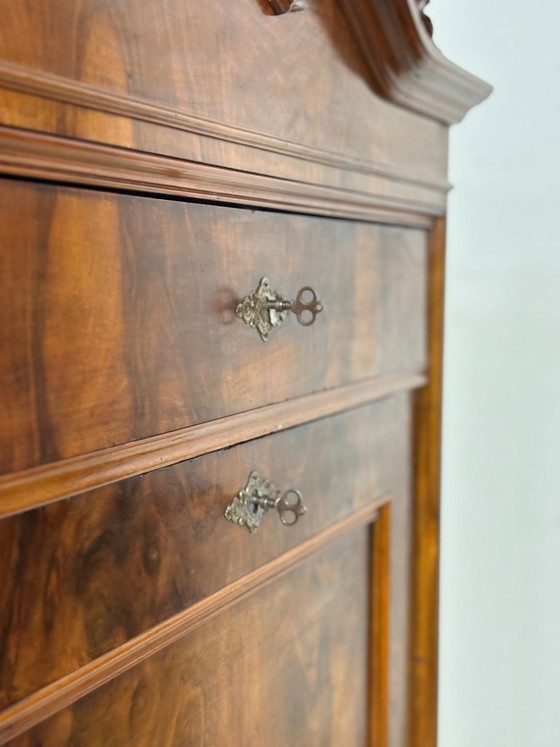 Image 1 of Biedermeier Sekretär / Antiker Schreibschrank / Schrank – um 1880