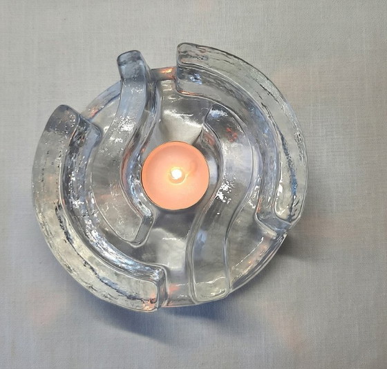 Image 1 of Chauffe-théière iconique La Vida – Verre cristal soufflé à la bouche, années 1970