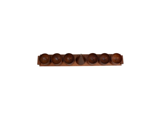 Image 1 of Set danese composto da 6 portauova e 1 saliera.