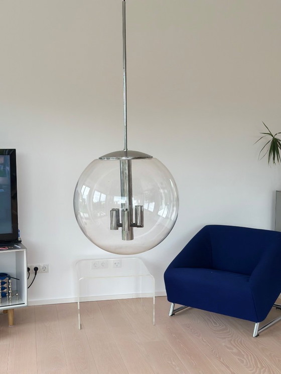 Image 1 of Designer Lampe Glashütte Limburg / Bauhaus/ 70er