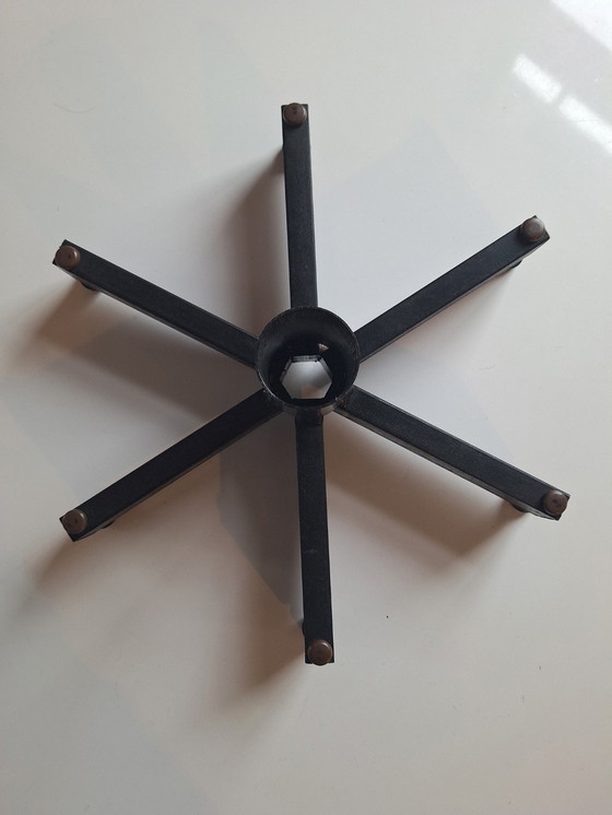 Image 1 of Vintage Rosconi Coat Rack Space Age metal 70s