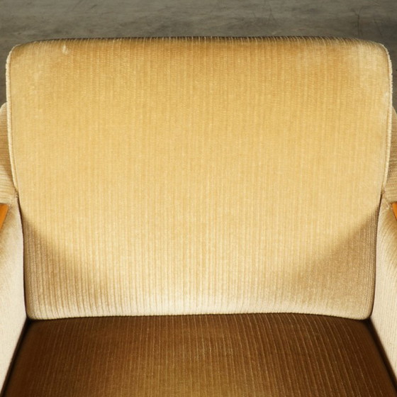 Image 1 of Vintage fauteuil met hocker – jaren 60