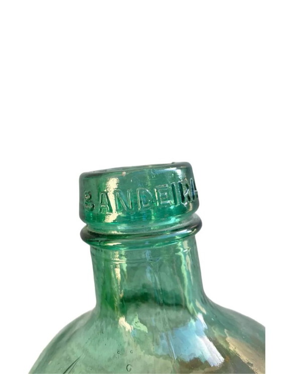 Image 1 of 3 bottiglie damigiana, collezione verde vintage