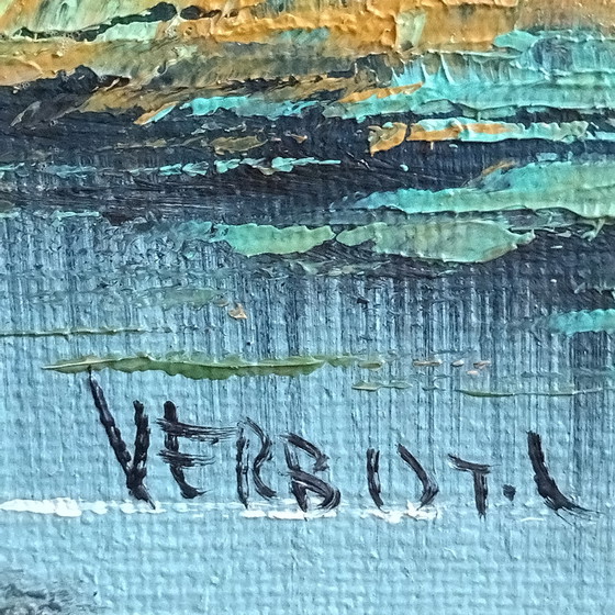 Image 1 of 2 tableaux Paysage flamand par Luc Verbist