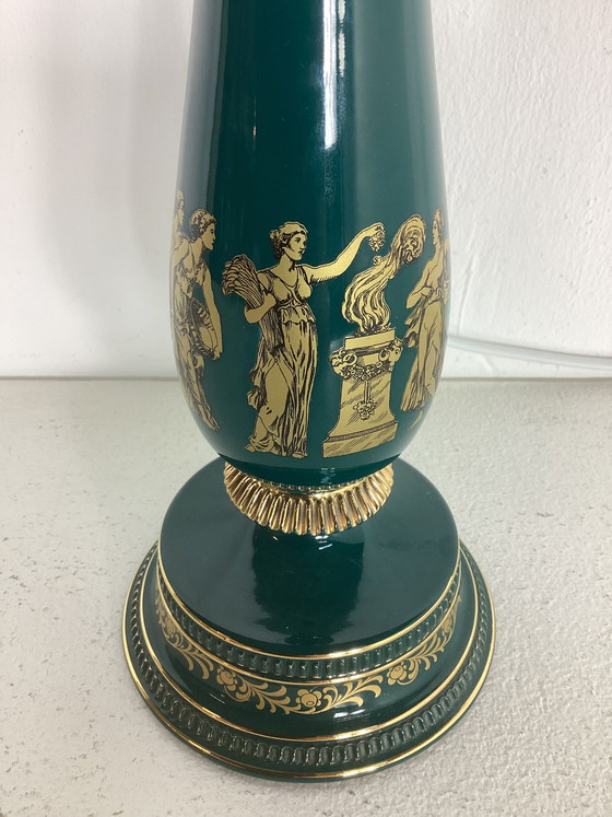 Image 1 of Vintage Italian Florentine porcelain lamp