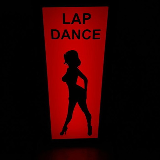 Vintage Soho London Lapdance lightbox