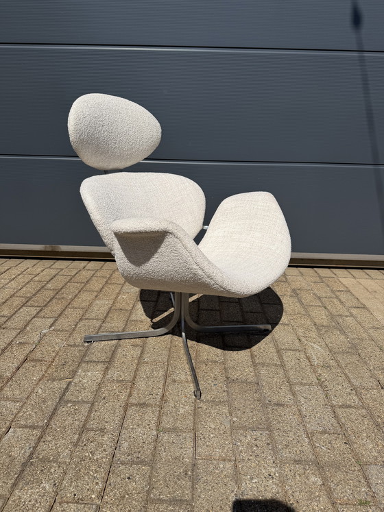Image 1 of Artifort Big Tulip 1st edition Pierre Paulin in Beige/écru Bouclé 10/10!
