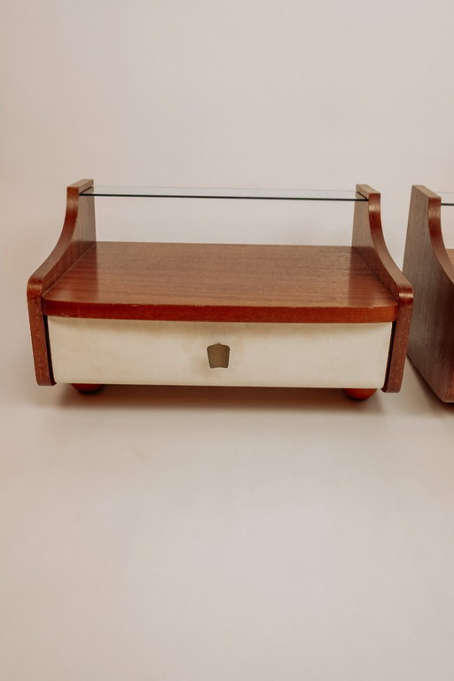 Tables de chevet flottantes vintage, lot de 2