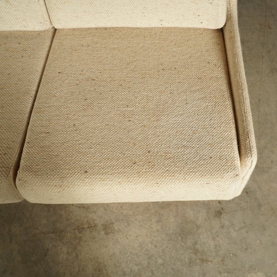 Vintage two-seater sofa – beige fabric – 1960s – 2 seaters, Textile (photo 16 of 16)