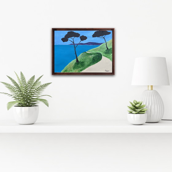 Image 1 of El Sendero Costero. Acrílico de Frédéric Cadiou 