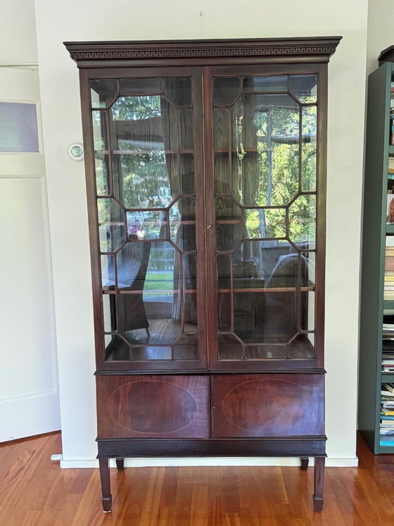 Image 1 of English Display Cabinet, Bookcase, Cuban Mahogany, circa 1850