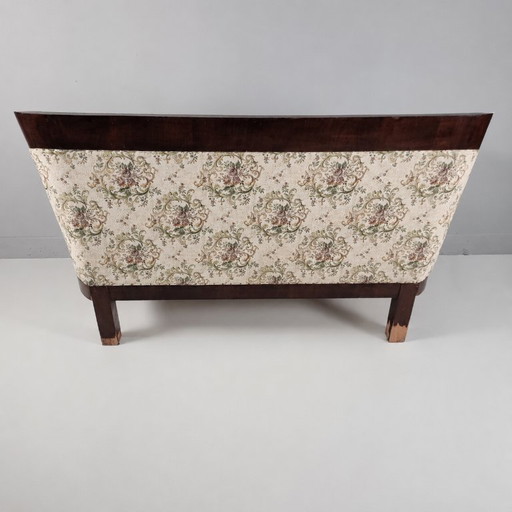 Canapé Biedermeier en placage de noyer