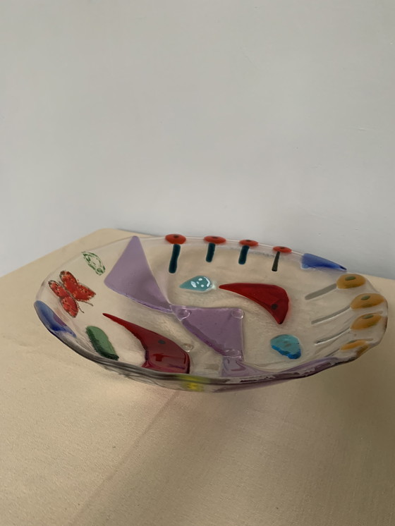 Image 1 of Glass design bowl glass art Greet Soppe Netherlands