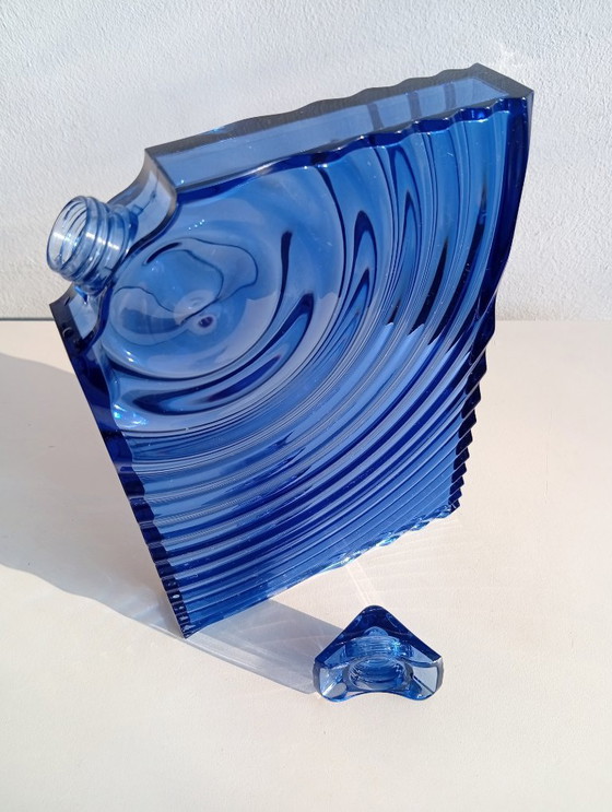 Image 1 of Ron Arad für GUZZINI 'Ripples' Wasserflasche 2er-Set transparent und blau