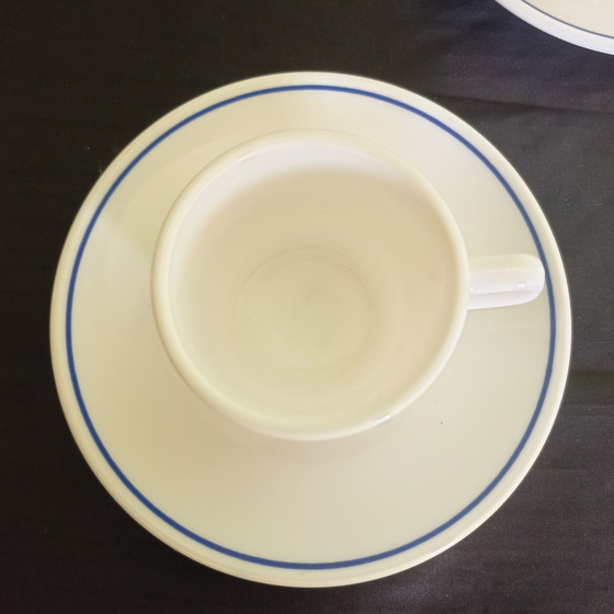 Image 1 of Lot de 6 services à expresso vintage Arcopal France « Restaurant » – État impeccable