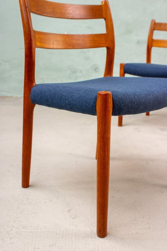 Image 1 of 2 chaises Niels Otto Möller modèle n° 84, en teck danois vintage