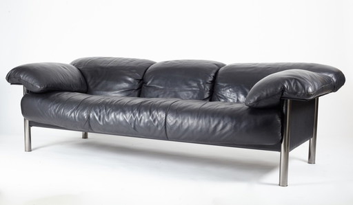 postmodern Italian leather Poltrona Frau 'Pausa' 3seater by Pierluigi Cerri 